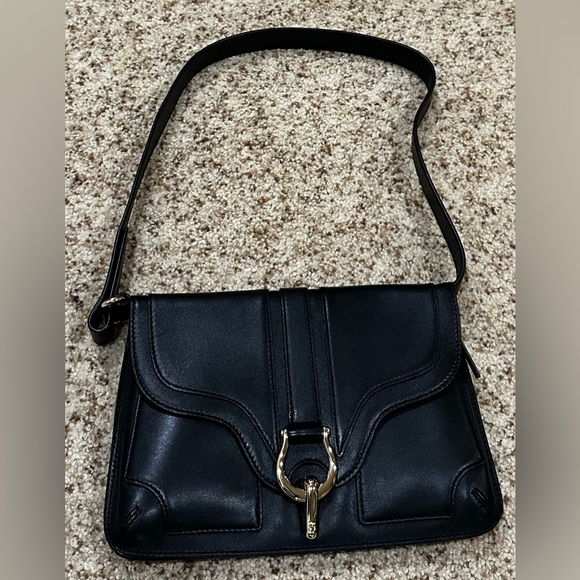Kate Spade Black Shoulder Bag with Gold Accent - Picture 2 of 7